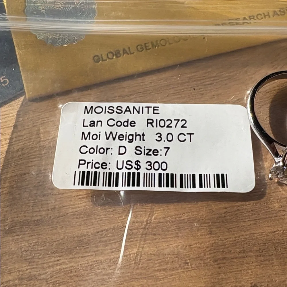 3.0 Karat Moissanite Ring Size 7 - Picture 5 of 7